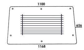 Heckscheibe beheizt für Zetor-UR 2-Serie