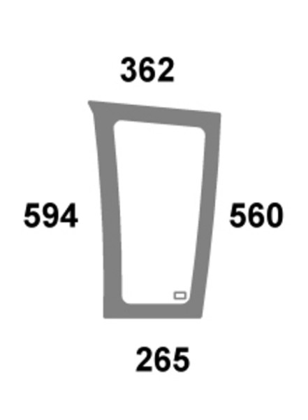 Frontscheibe unten links passend für Fendt Farmer, Favorit