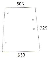 Seitenscheibe rechts / links passend für John Deere MC 1