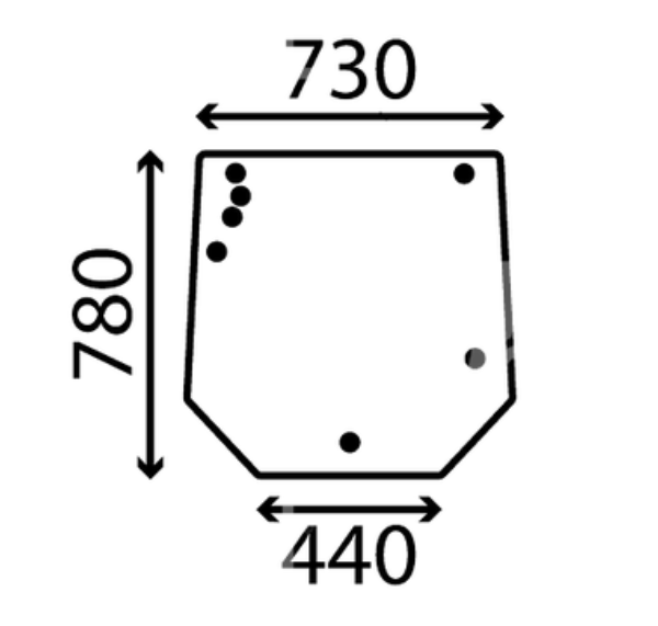 Heckscheibe für Massey Ferguson (VA206266)