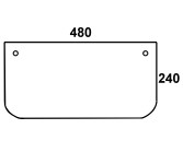 Heck unten für Kabine Case, Steyr (128 4659 C1)