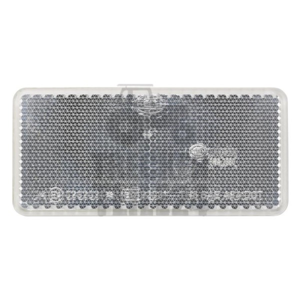 Rückstrahler 94x44 mm weiß geklebt