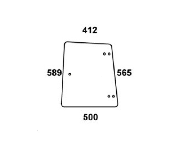 Seitenscheibe links und rechts für Fendt 240S,250S,260S,275S
