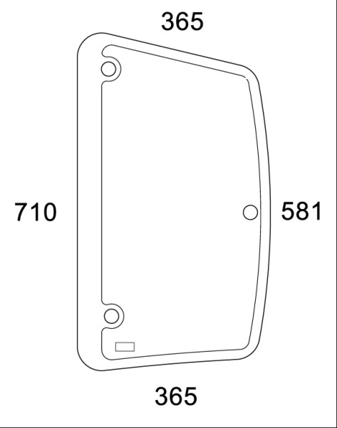 Seitenscheibe li. ausstellb. f.Deutz Agrotron (0.012.1437.0)