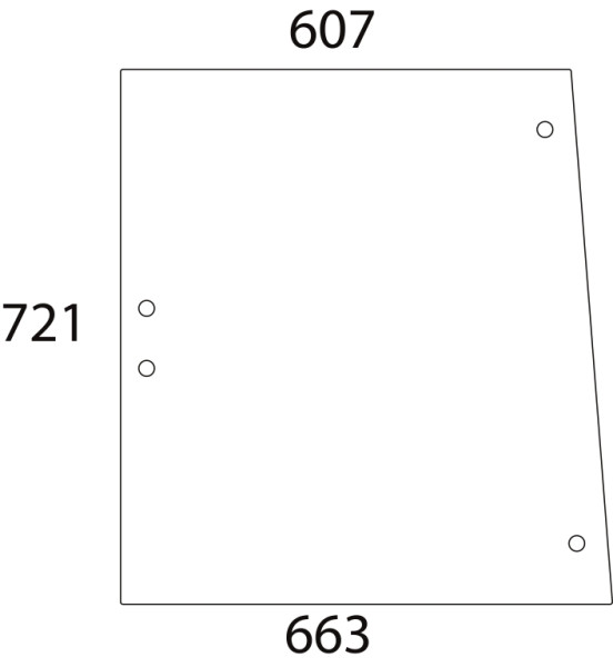 Seitenscheibe li./re. für Same und weitere (0.9231.214.0)