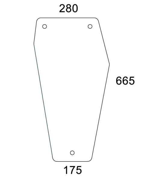 Frontscheibe unten rechts für Deutz (04351732)