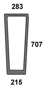 Frontscheibe für Steyr Traktor unten links (1-34-571-603)