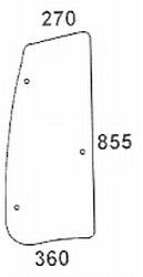 Seitenscheibe rechts für Deutz Agrotron (04418829)