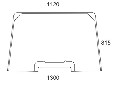 Frontscheibe für Case/Steyr (87304257)