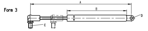 Gasdruckfeder Heckscheibe (3221531R1, AL58521)