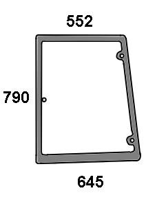 Seitenscheibe links für New Holland, Case (82029321)