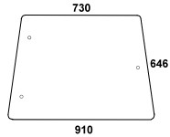 Seitenscheibe re/li für Serie-DX, für Deutz (04363398)