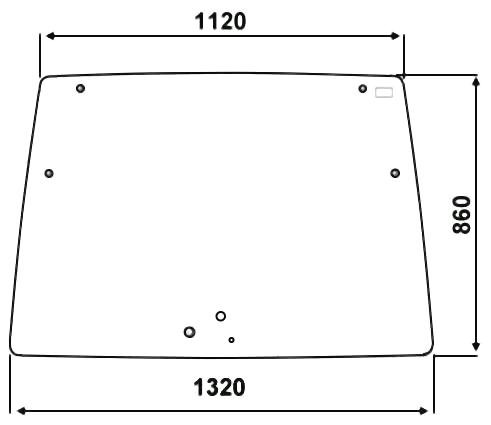 Frontscheibe für Agrotron; für Deutz