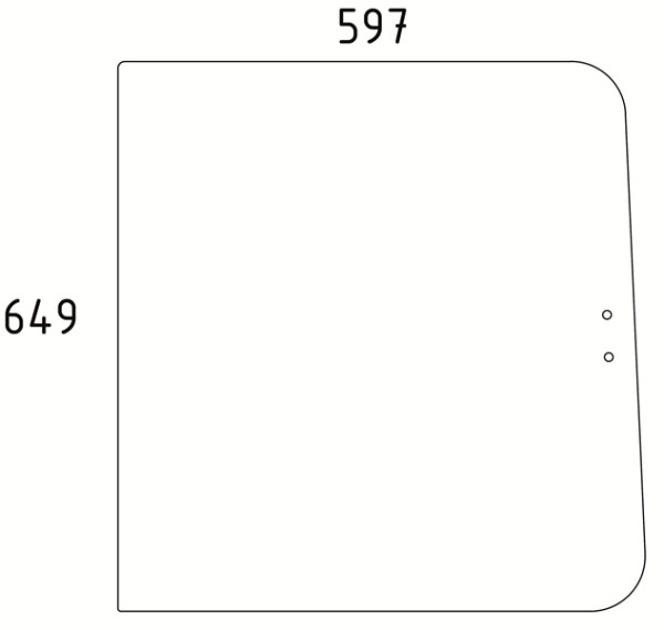 Schiebescheibe (Cleff) passend für MB Trac (441 673 00 10)