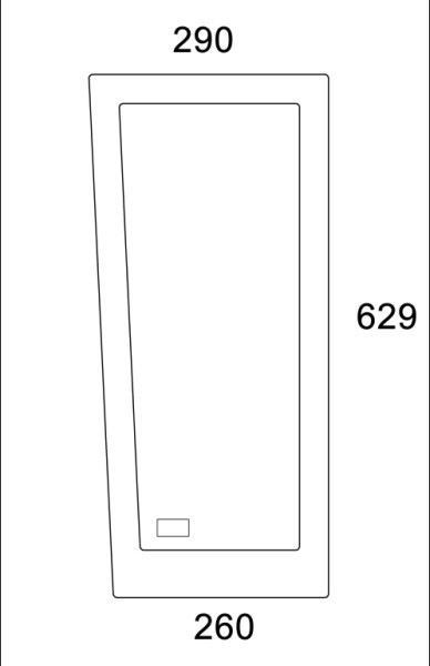 Frontscheibe unten rechts für Deutz (0.015.0338.0/10 )