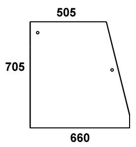 Seitenscheibe vorne rechts für Steyr SK I u. II