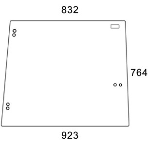 Seitenscheibe für John Deere (L38309)